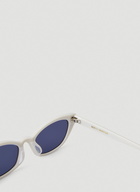 Pesh Cat Eye Sunglasses in White