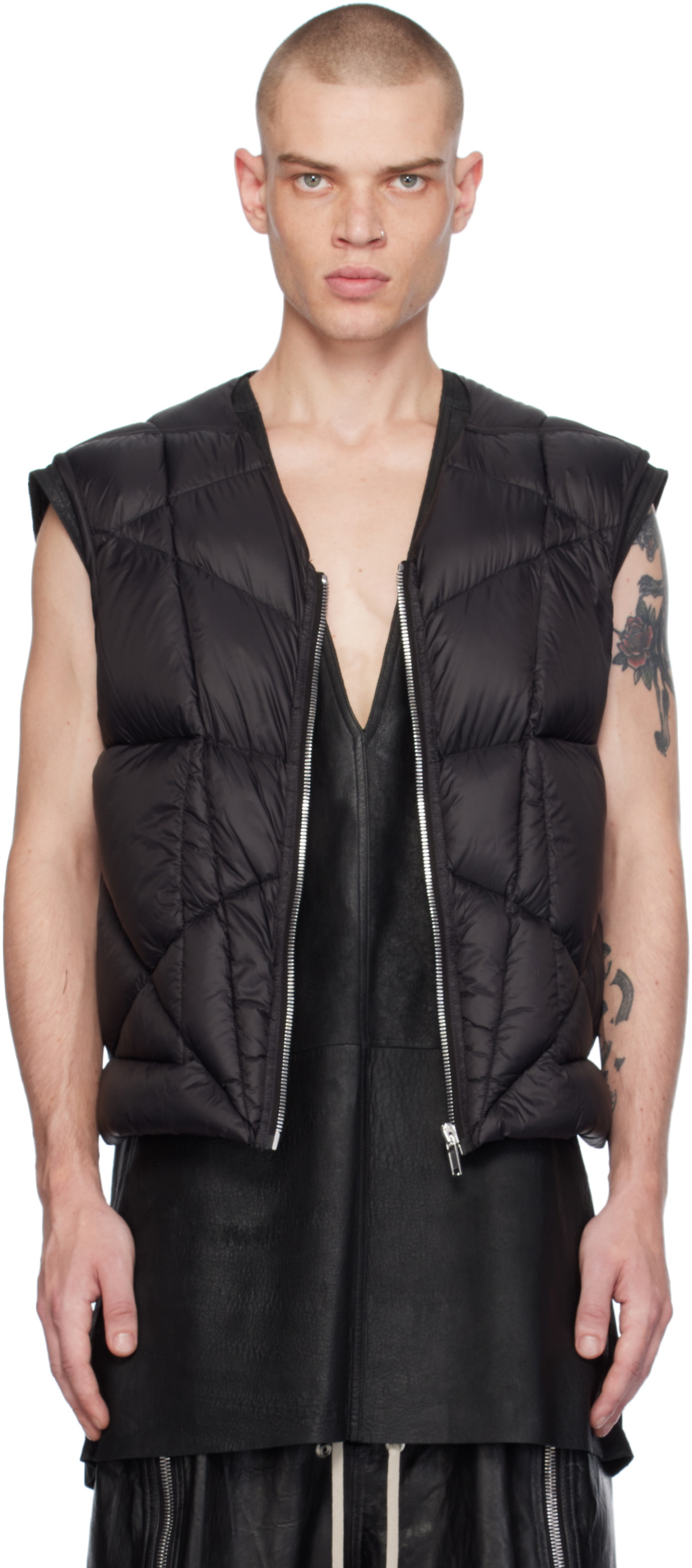 Rick Owens Black Porterville SL Liner Down Vest Rick Owens Rick Owens Black Porterville SL Liner Down Vest Rick Owens