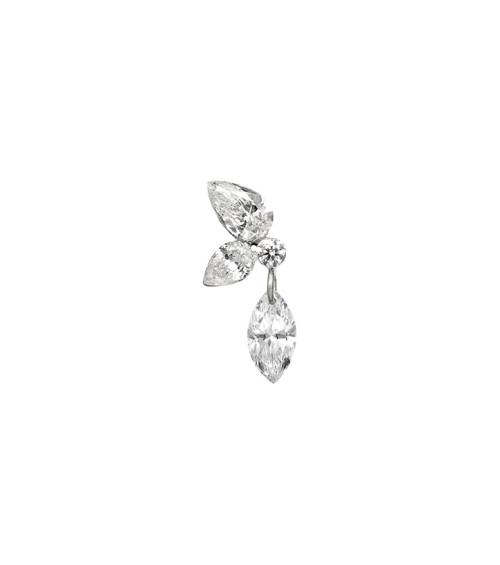 Photo: Maria Tash 18kt white gold (750/1000) earring with diamonds