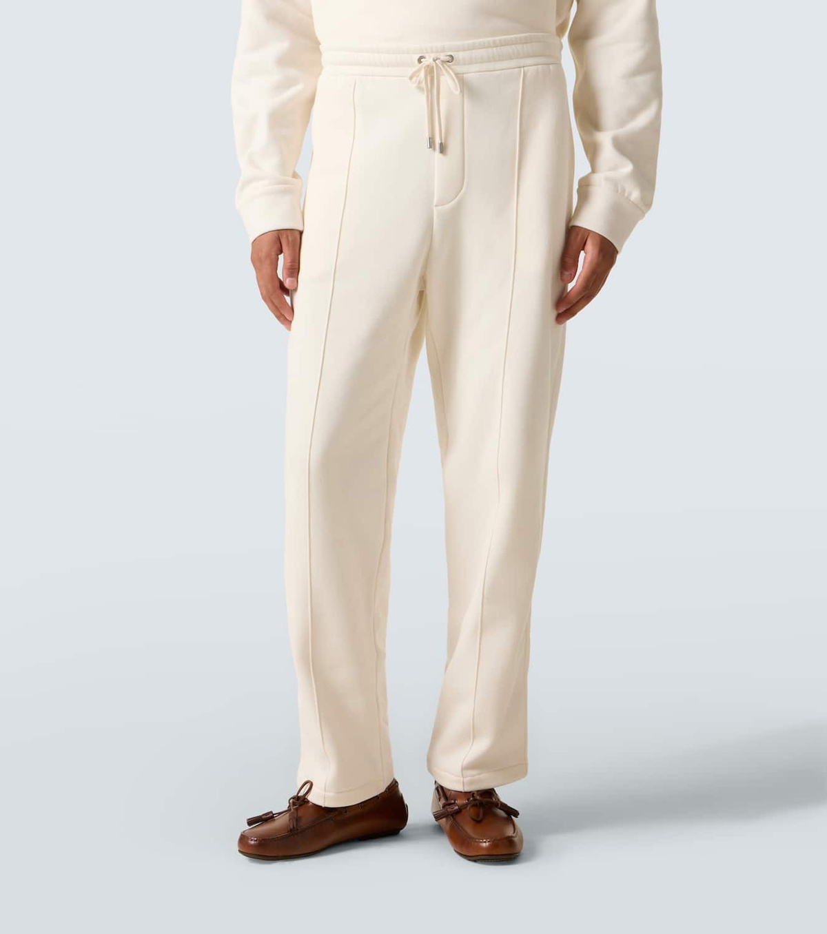 Ralph Lauren Purple Label Cotton and cashmere straight pants