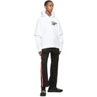 Dsquared2 White Flash Logo Layered Hoodie