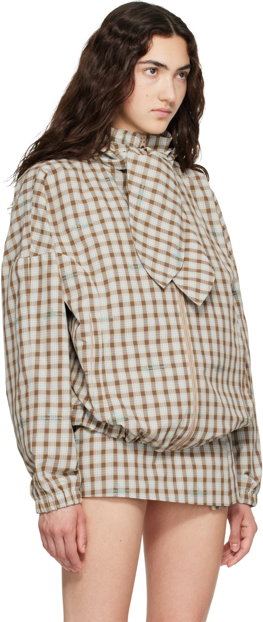 Sandy Liang Beige Eddy Jacket
