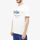 Alexander McQueen Men's Luminous Graffiti Logo T-Shirt in White