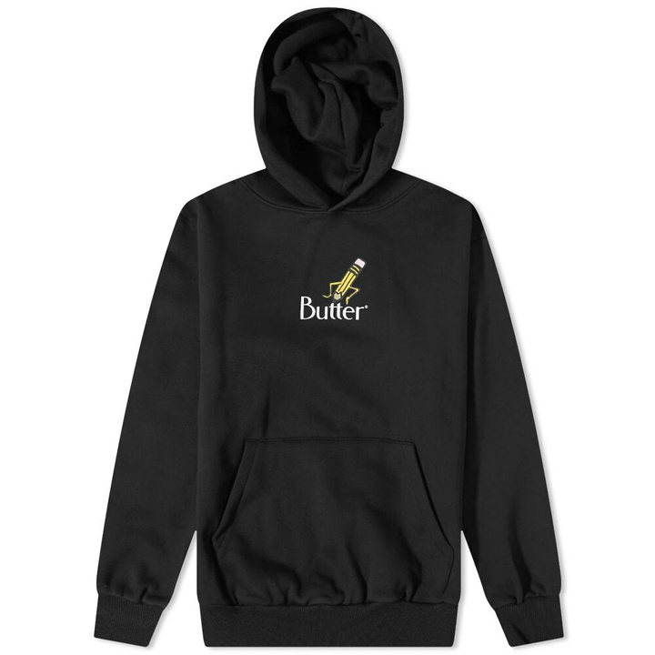 Photo: Butter Goods Men's Pencil Logo Hoody in Black