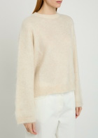 Brunello Cucinelli Brushed Wool-blend Jumper Cream