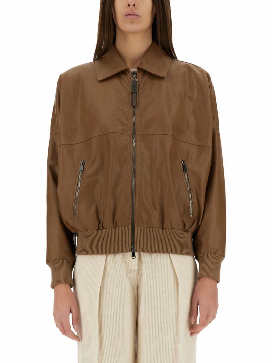 ジャケット BRUNELLO CUCINELLI Women Jackets MM5397907P C7539 BROWN Brunello Cucinelli Cotton Jacket - Brown - Women