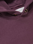 Les Tien - Garment-Dyed Cotton-Jersey Hoodie - Purple