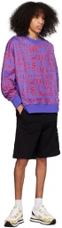 Versace Jeans Couture Blue & Red Doodle Sweatshirt