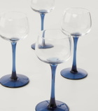 Bitossi Diseguale set of 4 cordial glasses