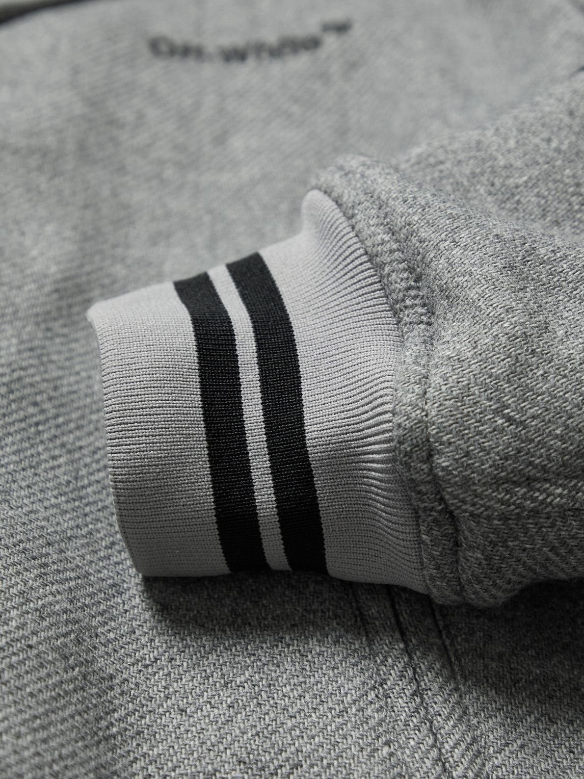 Off-White - Logo-Embroidered Twill Bomber Jacket - Gray Off Off-White - Logo-Embroidered Twill Bomber Jacket - Gray Off
