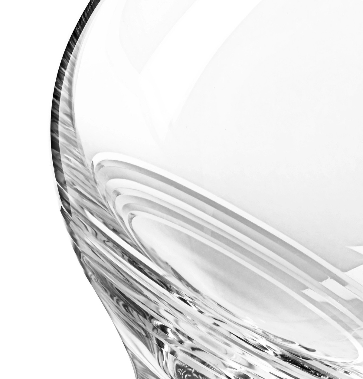 The Wolseley Collection - Set of Six Bevelled Red Wine Glasses - Neutrals
