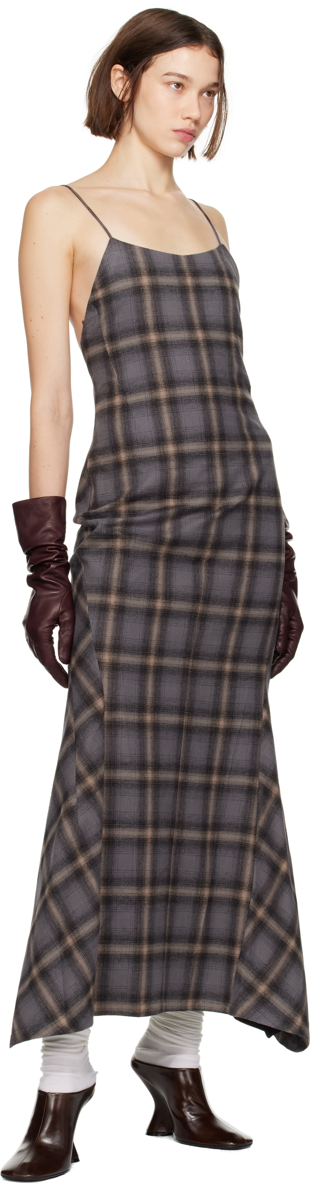 OUR LEGACY Gray Naiad Maxi Dress