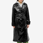 Stand Studio Women's Katharina Faux Trench Coat in Black/Black
