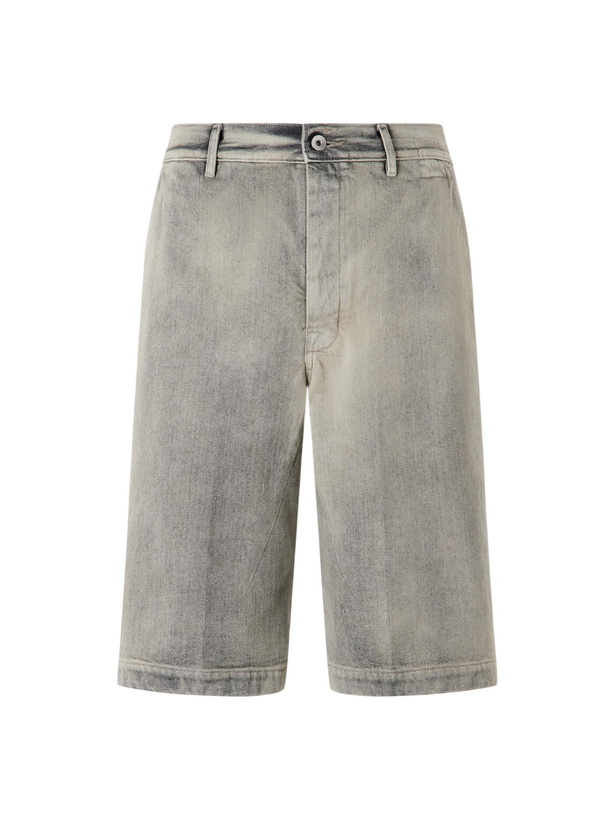 Photo: DRKSHDW by Rick Owens - Work Straight-Leg Denim Shorts - Gray