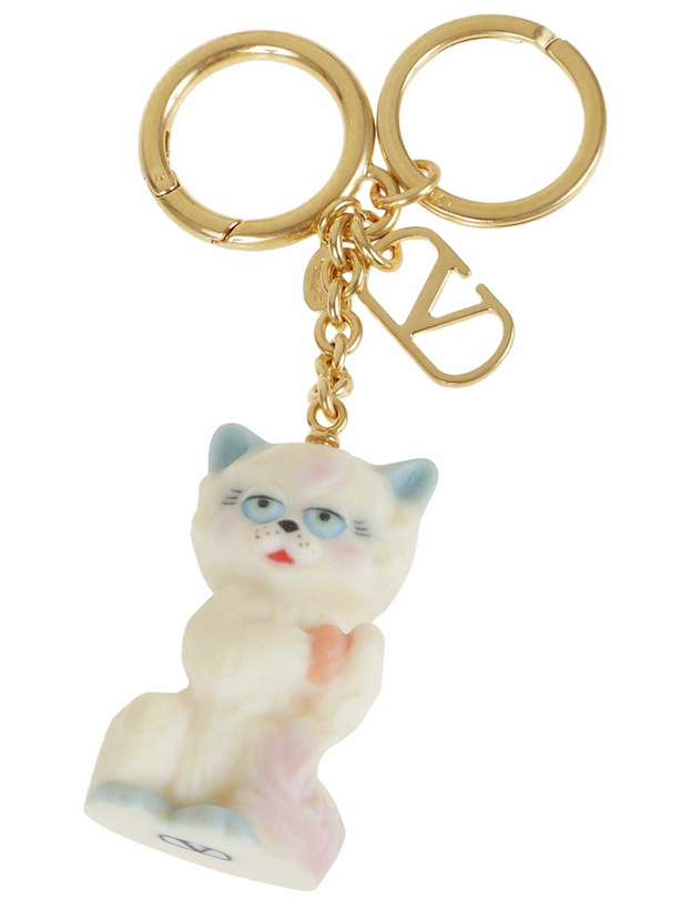Photo: Valentino Garavani Key Ring | Le Chat De La Maison | Metallo/nylon