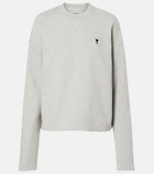 Ami Paris Ami de Cœur cotton fleece sweatshirt