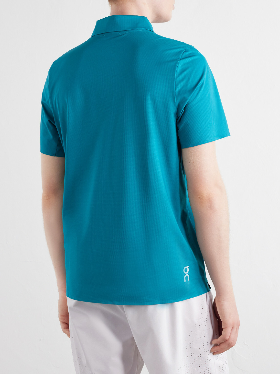 On - Court Logo-Printed Shell Polo Shirt - Green