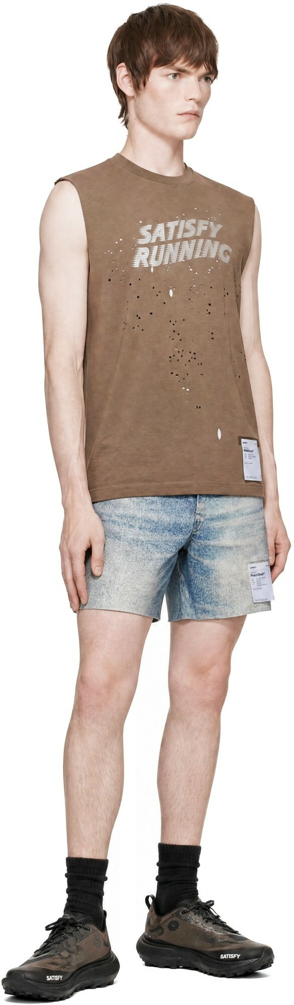 Satisfy Brown MothTech Muscle Tank Top