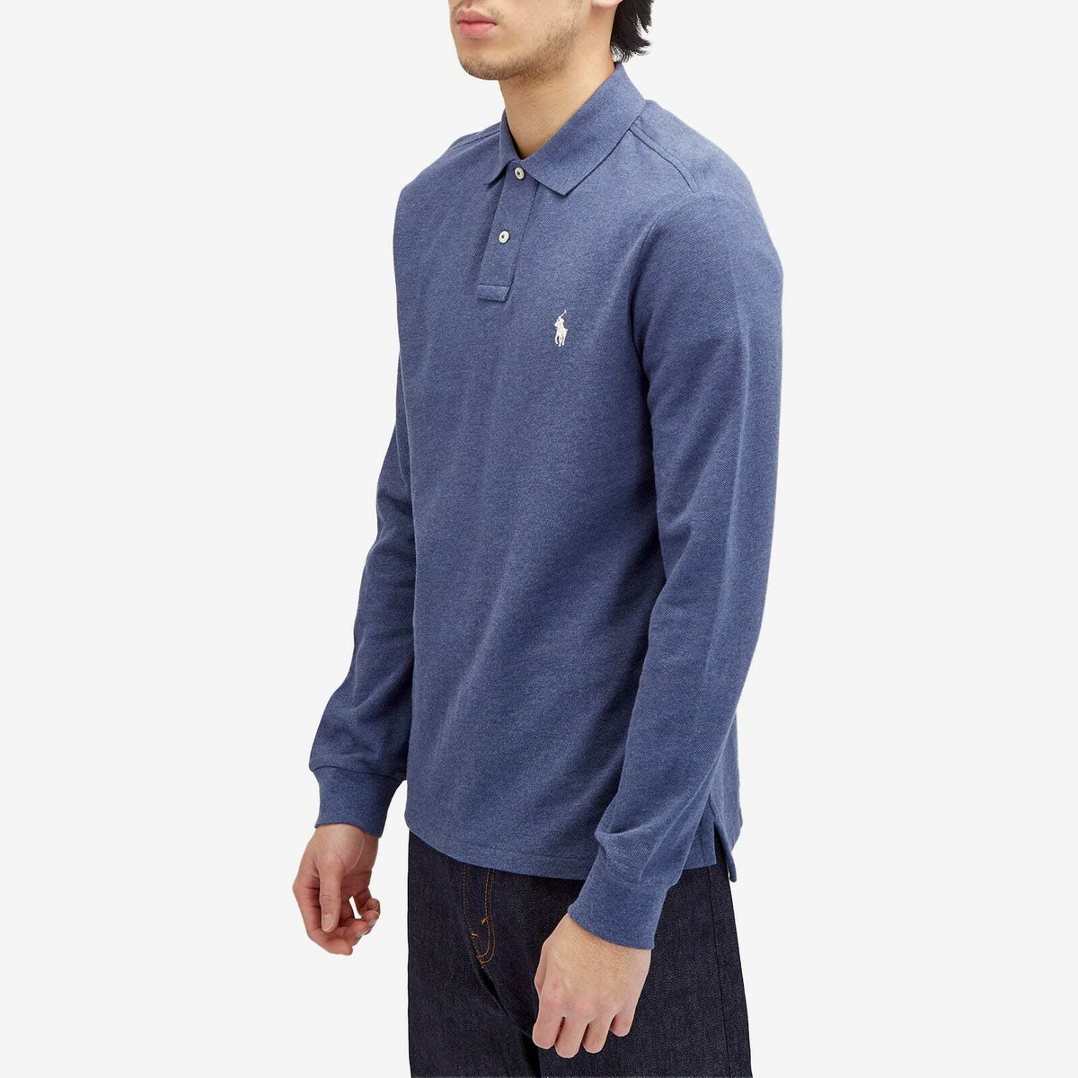 Men’s Polo Ralph fashion Lauren Custom Slim Fit Long Sleeve Polo Shirt