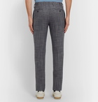 Kiton - Slim-Fit Puppytooth Cashmere, Virgin Wool, Silk and Linen-Blend Suit Trousers - Multi