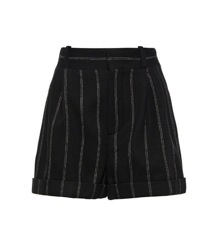 Photo: The Mannei Kudebi pinstripe wool shorts