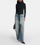 Balenciaga Mid-rise wide-leg jeans