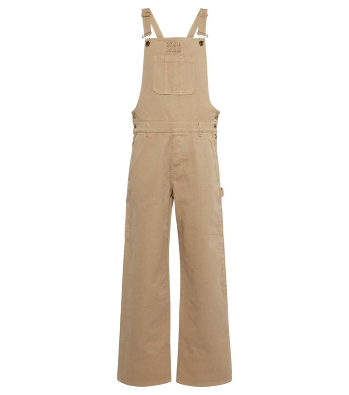Photo: Miu Miu Cotton gabardine overalls