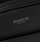 Serapian - Cross-Grain Leather Backpack - Black