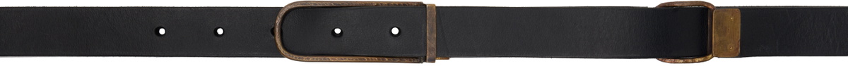 DEVOA Black Leather Belt