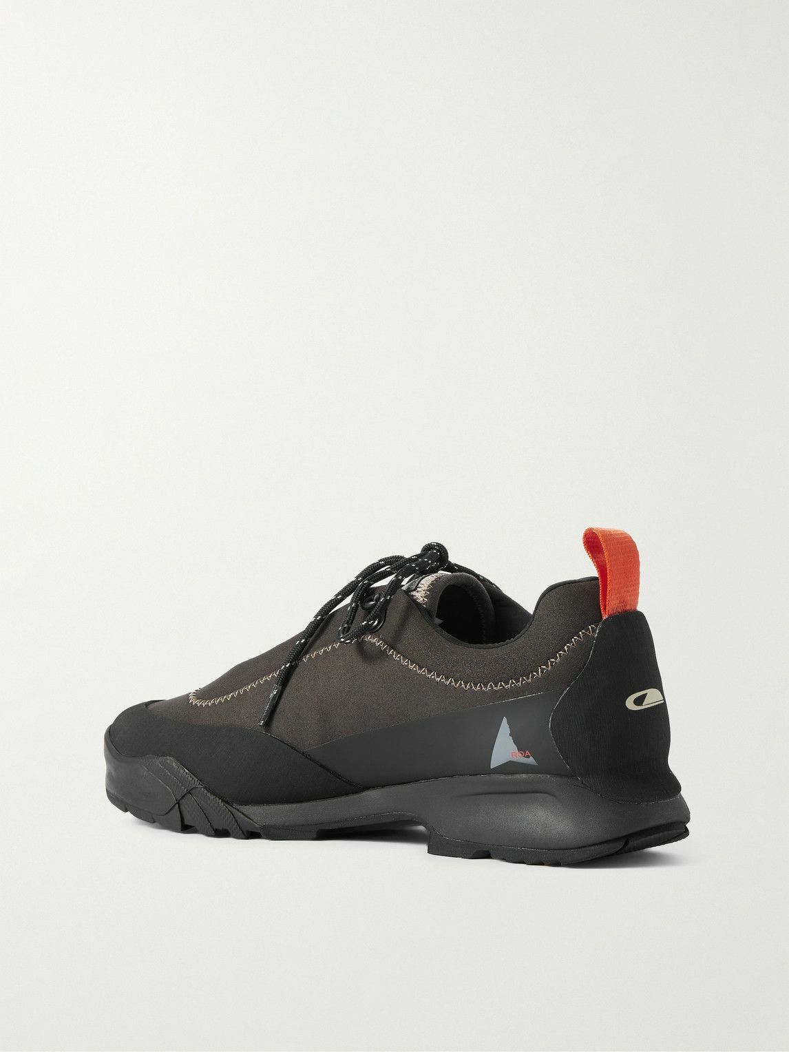 ROA - Colin Meredith Rubber-Trimmed Tech-Jersey Sneakers - Brown