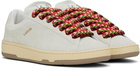 Lanvin Off-White Suede Curb Lite Sneakers