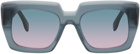 RETROSUPERFUTURE Gray Piscina Stoned Sunglasses