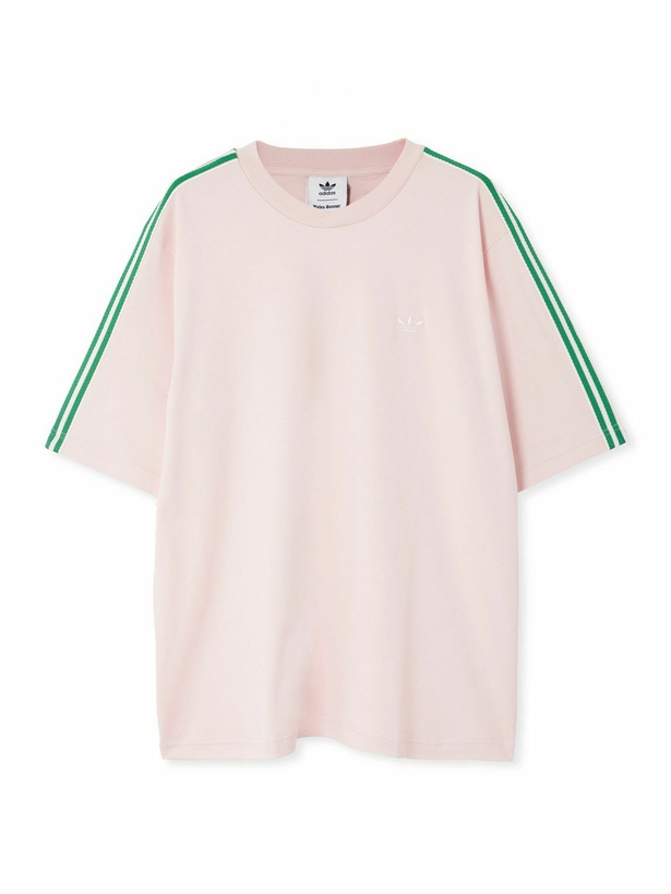 Photo: adidas Originals - Wales Bonner Striped Cotton-Jersey T-Shirt - Pink