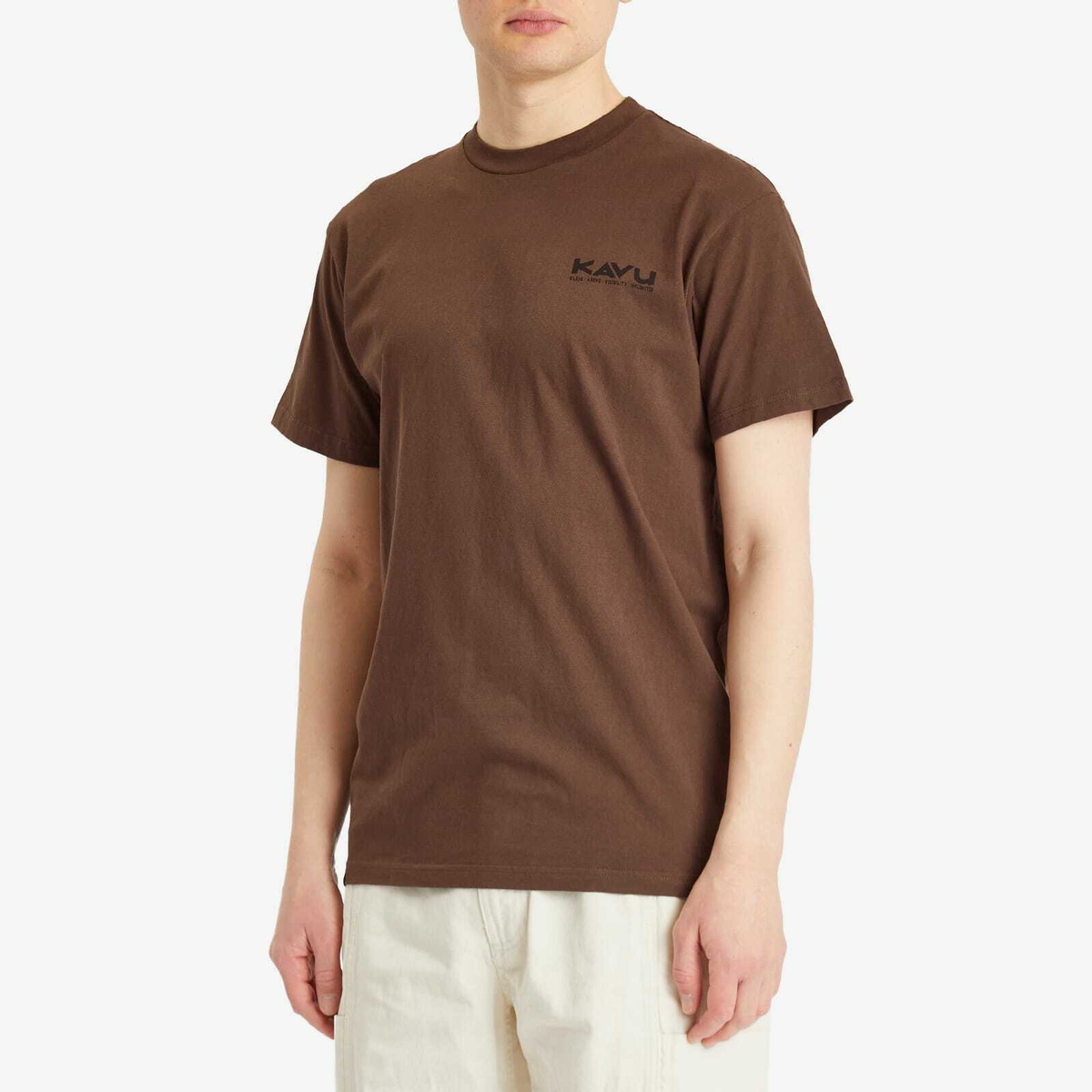 KAVU Men's Klear Above Etch Art T-Shirt in Walnut
