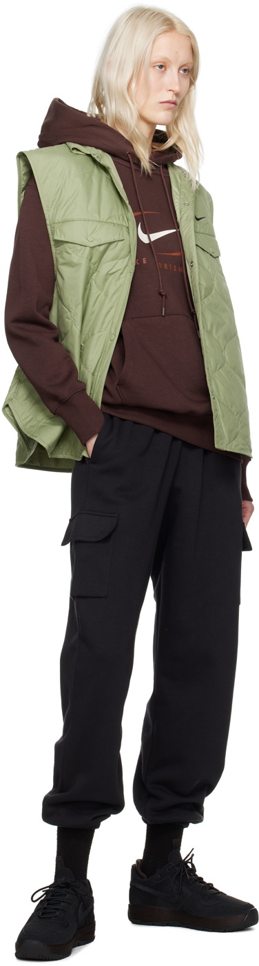Nike Green Spread Collar Vest