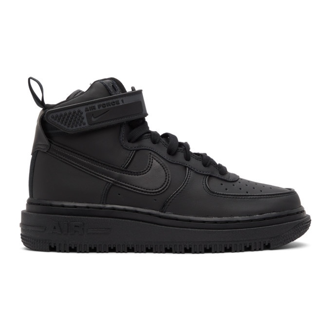 Photo: Nike Black Air Force 1 Boot Sneakers