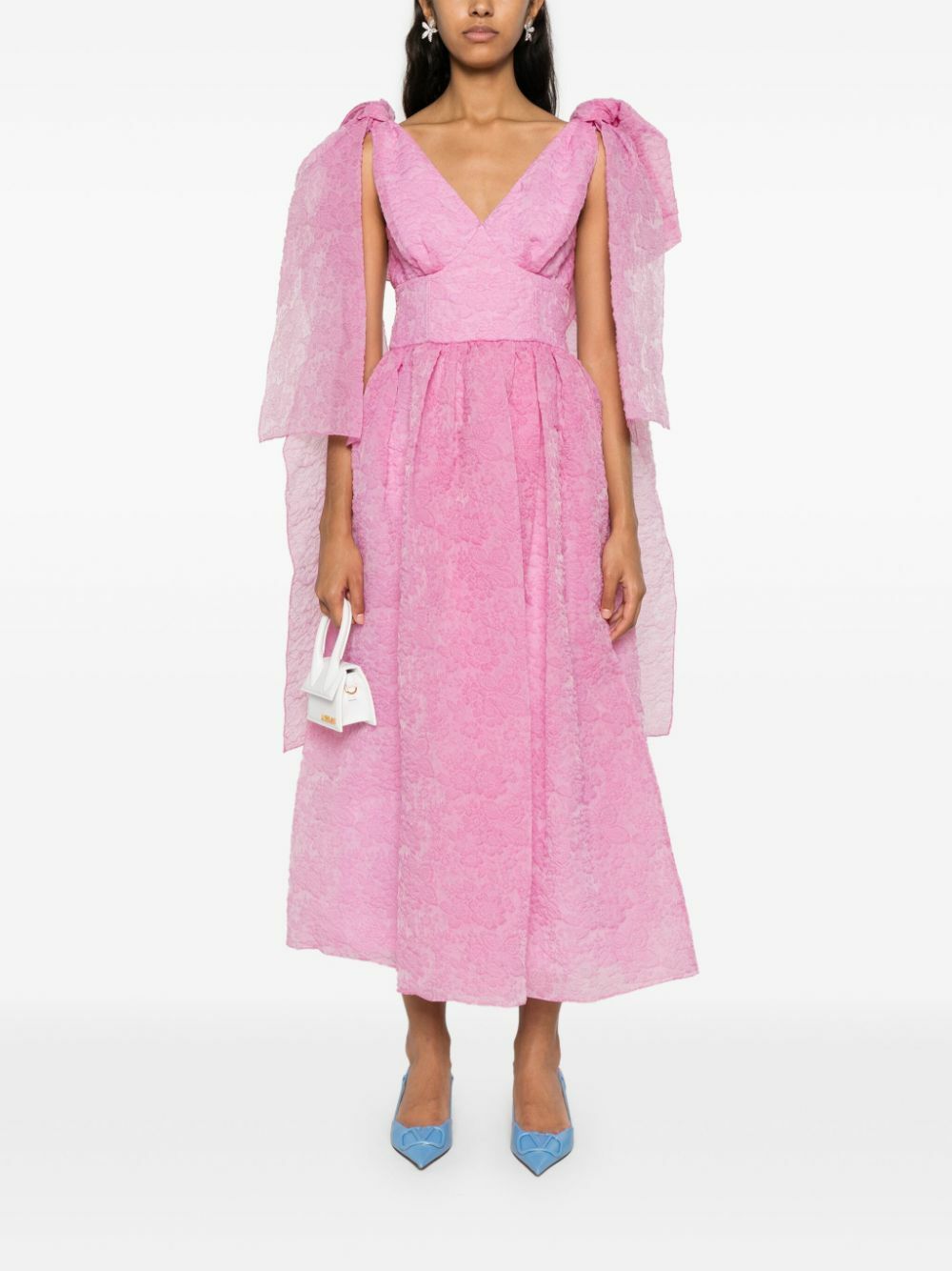 erdem celestina cutwork-organza dress Erdem Celestina Belted Ruffled Embroidered Silk-Organza And Grosgrain Maxi Dress - Ivory