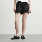 Adidas Women's Firebird Satin Lace Track Short in Black