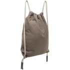 Rick Owens Gray Tower Drawstring Backpack