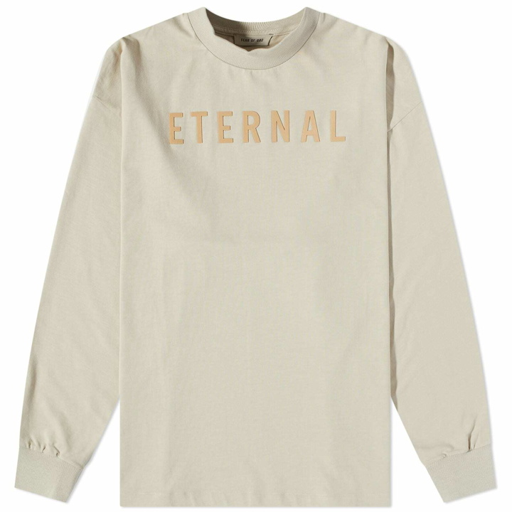 Photo: Fear Of God Men's Long Sleeve Eternal Cotton T-Shirt in Cement
