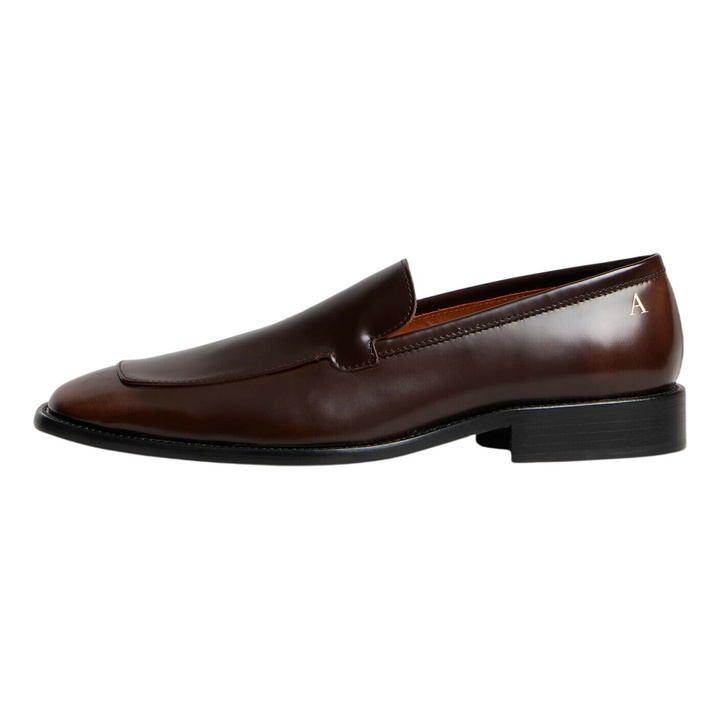 Photo: Acne Studios Men's Bassel Le Loafers in Dark Brown