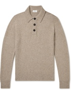 Brioni - Slim-Fit Cashmere and Silk-Blend Polo Shirt - Neutrals