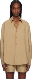 Matteau Tan Relaxed Shirt