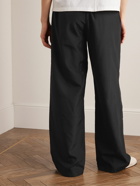 The Row - Davide Wide-Leg Shell Trousers - Black