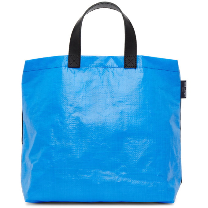 Photo: Comme des Garcons Homme Black and Blue Panelled Tote