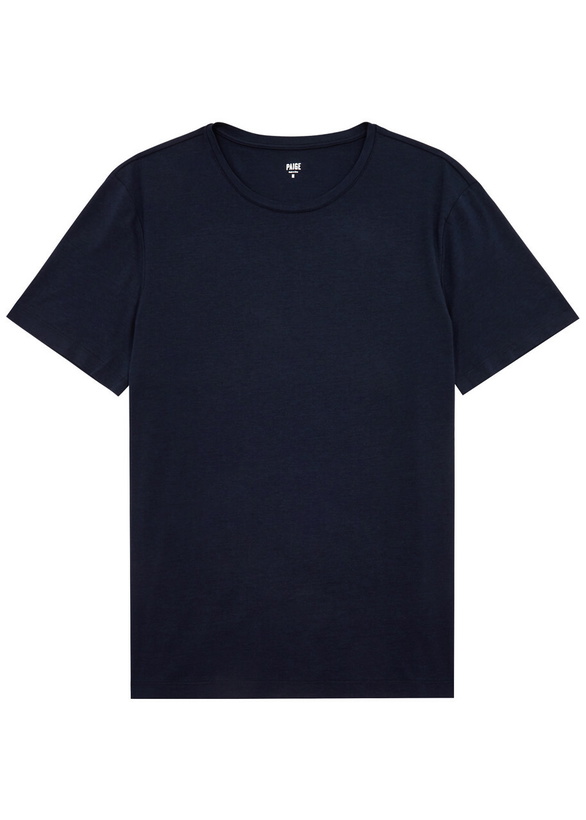 Photo: Paige Cash Stretch-jersey T-shirt Navy