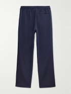 adidas Originals - Wales Bonner Straight-Leg Satin-Jersey Trimmed Recycled-Piqué Track Pants - Blue