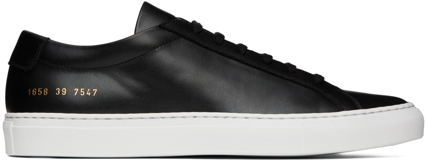 Photo: Common Projects Black Achilles Low Sneakers