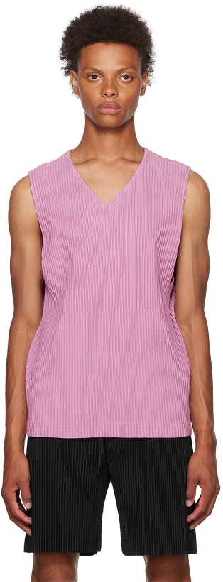 Photo: Homme Plissé Issey Miyake Pink Monthly Color June Tank Top
