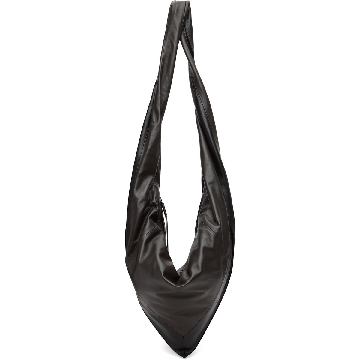 LEMAIRE Brown & Black Small Scarf Extended Handle Bag